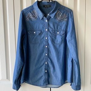 B.L.E.U. Button Down Shirt